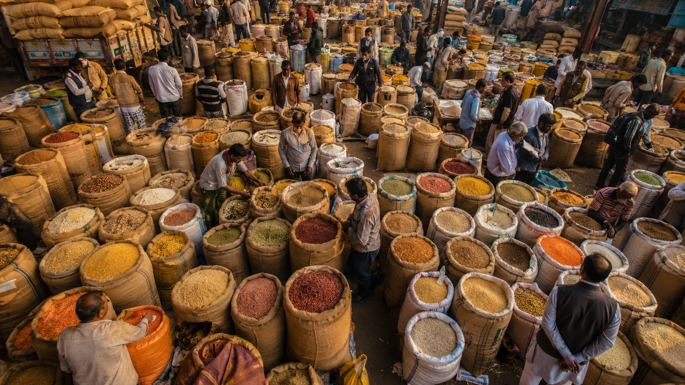 Grain market — KumarJi sattu and besan from Ballia