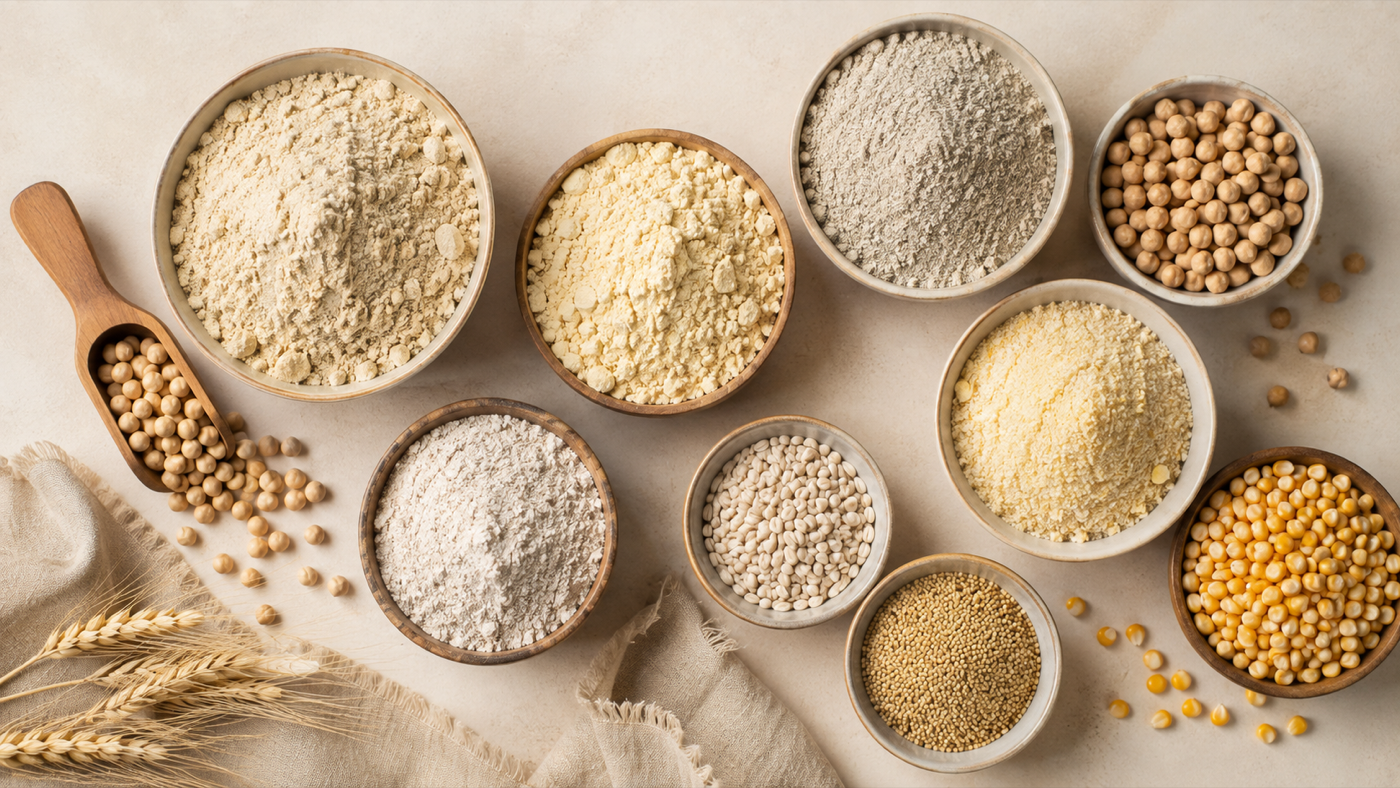 Assorted grains and flours — KumarJi upcoming atta range